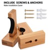 TOBWOLF 2PCS Baseball Bat Wall Mount Display Rack, Horizontal Display