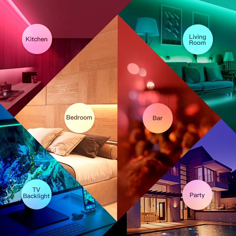 LED Strip Lights 32.8FT/10M 300 LEDs IP65 5050 RGB Light