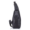 Men's Sling Bag Genuine Leather Chest Shoulder Backpack Cross Body