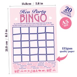 Hen Party Bingo - Party Game - 20 Players - New!