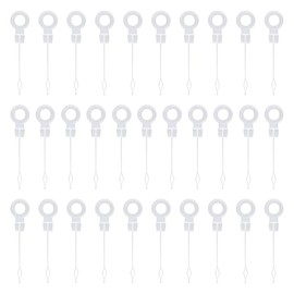 TRKETK 30 Pcs Fridge Drain Hole Plunger Universal Fridge Freezer Drain Hole Plunger Fridge Unblocker Tool Reusable Plastic Plunger for Cleaning Refrigerator Accessories Drain Unblocker