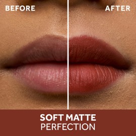 No7 Pro Artist Soft Blur Liquid Matte Lipstick - Weightless, Long-Lasting Lipstick for a Hydrated, Soft Matte Finish & Longwear Lip Color - Cinnamon Velvet (.2 Fl Oz)