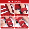 Zovator Finger Splint Set of 4, Adjustable Finger Orthosis with
