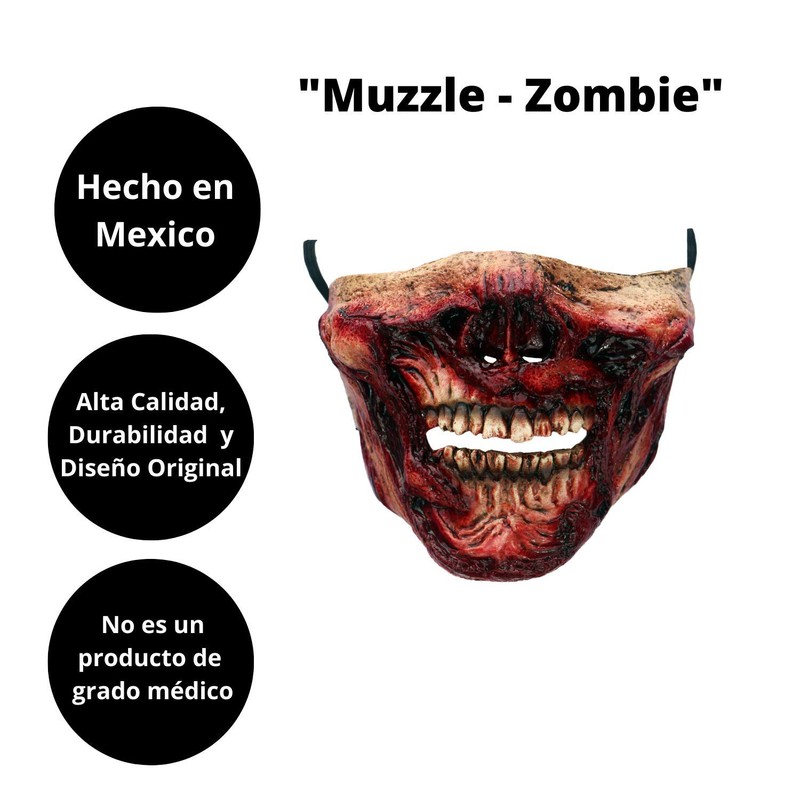 Ghoulish Productions Muzzle Zombie Half Mask Standard