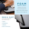 LAPGEAR Memory Foam Lap Desk with Wrist Rest and Media