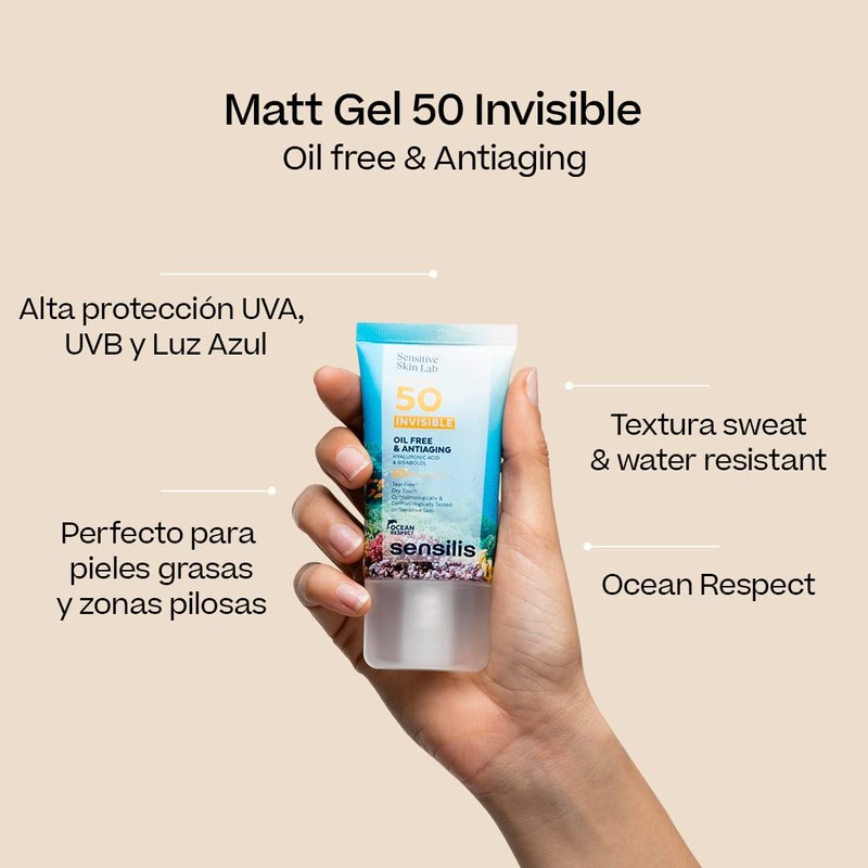 Matte Gel Invisible Oil Free Gel Anhidro SPF50+ 200 ml