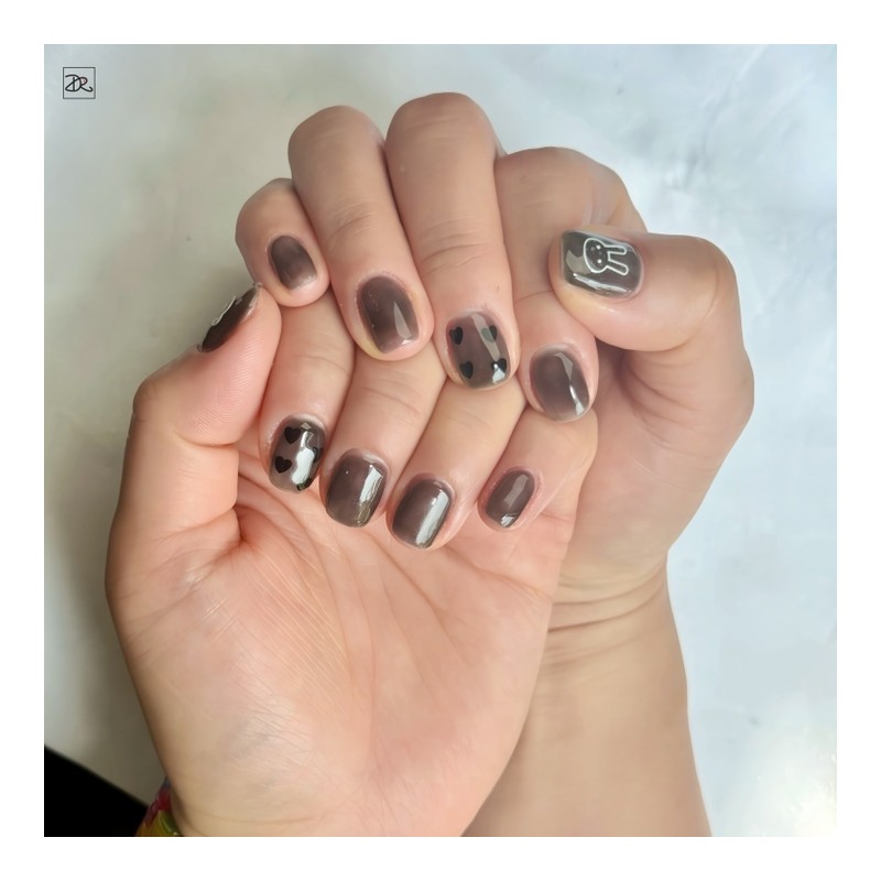 Dara Beauty 2024 June Art of the MonthBlack Rabbit Nail❣