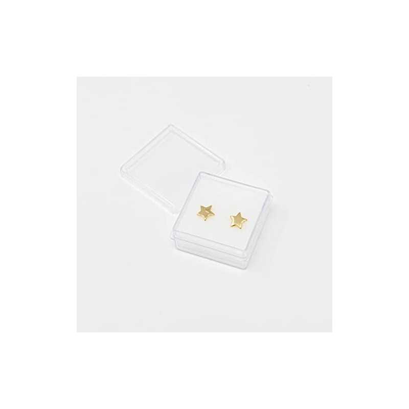 Aretes de Estrella en Chapa de Oro de 22K (5
