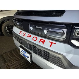 Limitless-Parts Front Bumper Letters Compatible with 2026 Honda Passport 1/16" ABS Plastic with Adhesive- Red