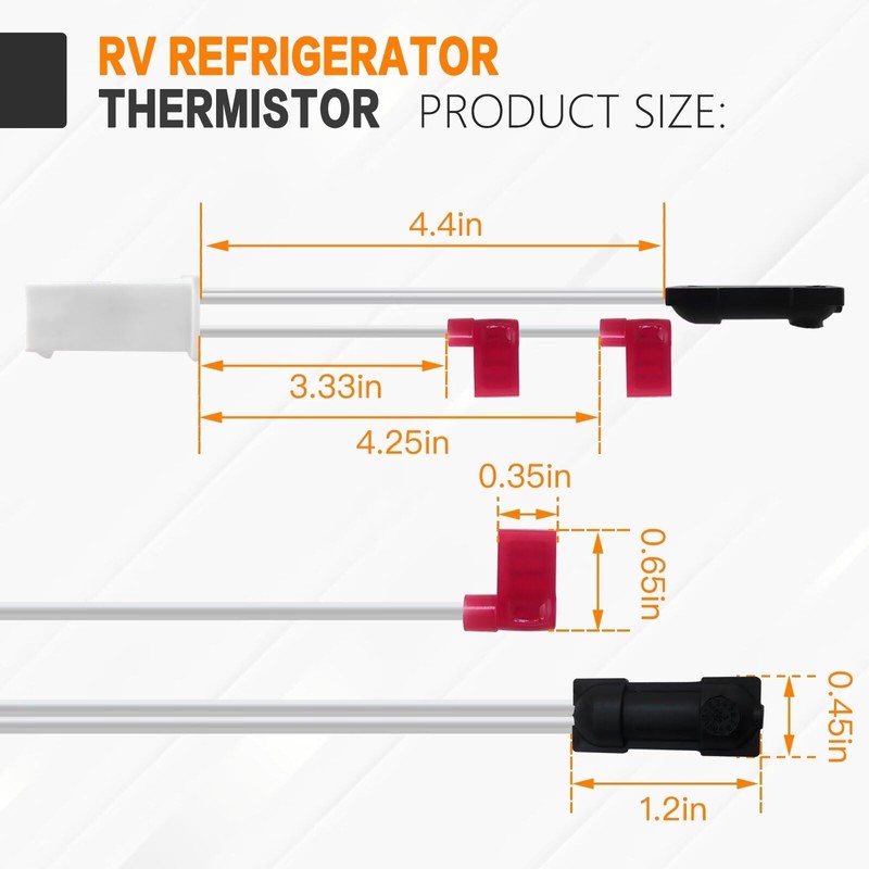 New Version for 618548 Replacement RV Refrigerator Thermistor Assembly