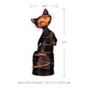Tooarts Cat Shape Wine Holder Wine Shelf Metal Sculpture Practical