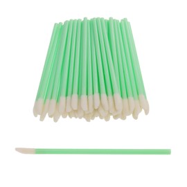 DBOO 100 PCS Disposable Lip Gloss Brush - Lipstick Concealer Brushes - Lip Applicator Wands Perfect for Lips, Eyes and Makeup Application (Green)