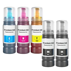 Compatible Ink Refill Bottles (Not Sublimation Ink) Remanufactured for E522 for ET-2800 ET-2760 ET-2803 ET-2400 ET-4800 ET-2720 ET-2840 ET-4760 ET-4700 ET-4810 Printer High Capacity ( 2BK/C/ M/ Y)