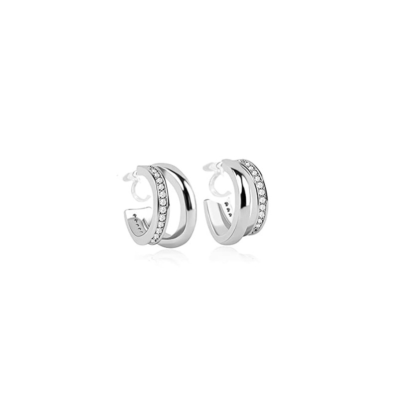 Hoop Earrings, Metal, Women's, Popular, 14k Gold, Resin Non-Pierced Earrings,