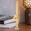 Atyhao Gold Plated Clarinet Brooch Miniature Instrument Musical Instrument Brooch