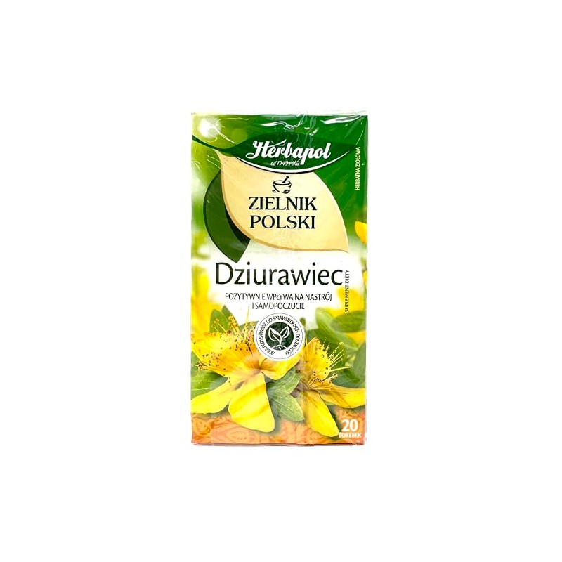 Herbapol St. John's Wort Tea - Caffeine-Free 20 Tea Bags,