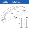 HOMOTEK 6 Pack Drawer Bin Cup Pulls Dresser Pulls for