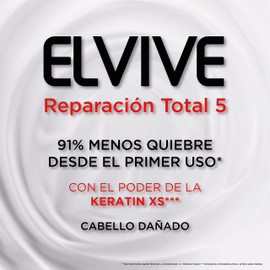L'Oréal Paris Shampoo Reparación Total 5 Elvive 370 ml