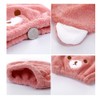 Children's Hair Drying Towel, Towel Cap, Bear Pattern, Hair Cap,