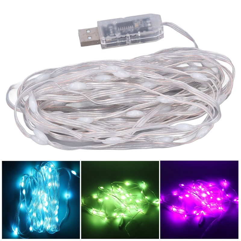 LED String Lights APP Control USB RGB Multicolor Decorative Lights