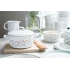 Riess, 0299-070, Coffee Bowl 10 cm, 0.4 L, Flora, Enamel,