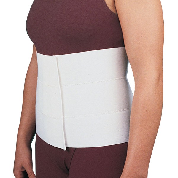 Rolyan Abdominal Binder, Small, Comfortable Elastic Contours to Fit Body Shape, Wrap-Around Compression Support & Pain Relief Belt, Plush Back, Physical Therapy Aid, Orthopedic Rehabilitation