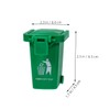 KONTONTY 8Pcs Mini Desktop Trash Can Portable Waste Container with