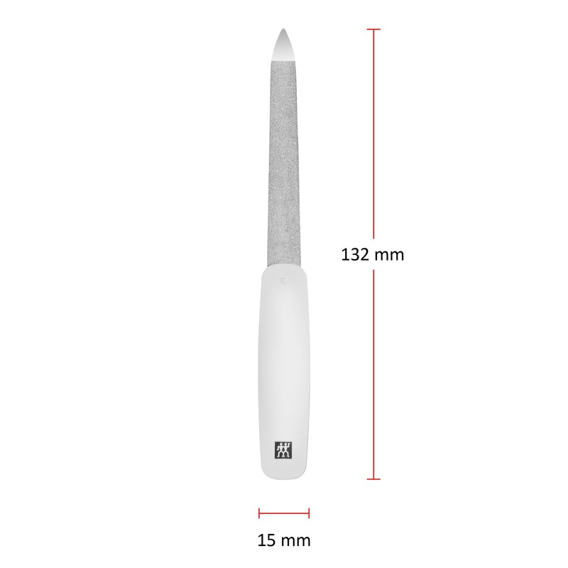 ZWILLING 160mm White Sapphire Coated Polished Tip Nail File for