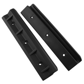2PCS 180x40x15mm Black Inflatable Boat Rubber Dinghy Seat Hook with Screw Clamping Accessories Suitable for Rafts Yachts Kayaks Fishing Boat