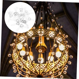 Operitacx 20Pcs Lampshade Spring Adapter Clips for Pendant Light Shade Clamp for Home Office Compatible with Various Lamp Styles