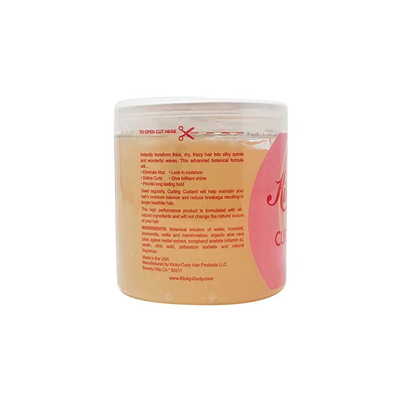 Kinky Curly Curl Custard Gel, 8 oz