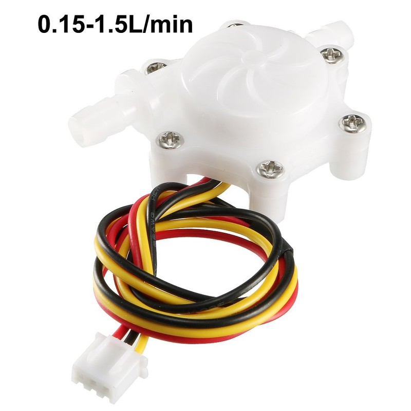 uxcell 1/4" Hall Effect Water Flow Sensor Switch Flowmeter Counter