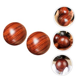 ULTECHNOVO 2Pcs Solid Wood Massage Ball acupoint Message Rosewood Hand Balls Plantar Massage Balls Wooden Balls Stress Foot Massage Roller Leisure Ball Hold The Ball Sole of Foot