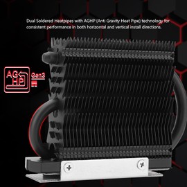 Thermalright HR-09 2280 PRO Black 2280 SSD heatsink, Double-Sided Heat Sink, with Thermal Silicone Pad for 2280 SSD PC and Computer,Desktop High Performance SSD Cooler
