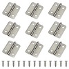 Silver Tone Mini Box Hinges 50 Sets and 200 Replacement