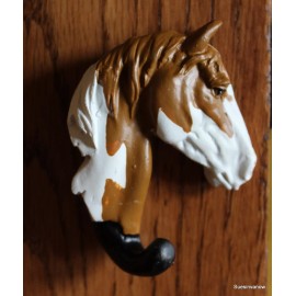 Quality Cast Sculpture Hand Painted Horse Coat Hat Hook Animal Home Decorator
