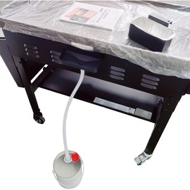 HWGckct Replacement for Blackstone Griddle Drip Pan – Fits 28", 36" Griddles, Grease Tray Free one-Gallon Capacity Steel Pail