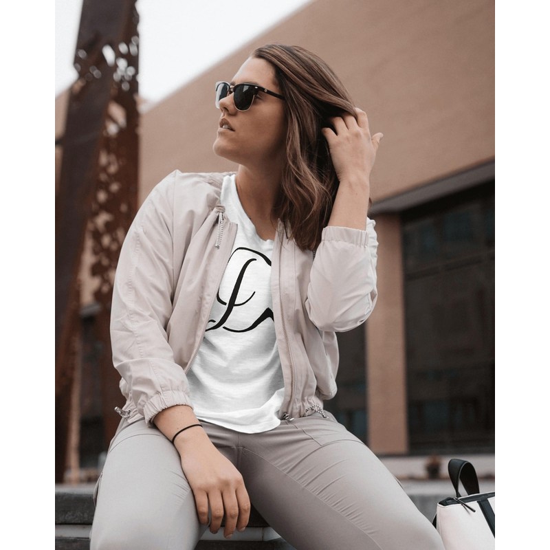 Large Script Cursive Letter D Stencil, Reusable & Sturdy, 8.5"