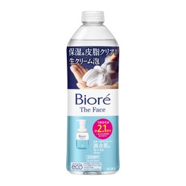 Bioré The Face Moist Refill, 11.5 fl oz (340 ml), (Approx. 2.1 Dozen), Foaming Face Wash, Masasules), Sebum and Dry