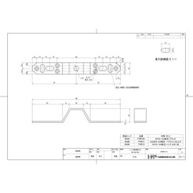 DAIDOHANT 65860 DH Reinforced Hardware for Perfect Support, ひ-Shape TH65 S [Stainless Steel SUS304] (1 Piece)