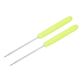 M METERXITY 2 Pack Badminton Racket Stringing Awl - Guide the String Through the Racquet Eyelets, Apply to Badminton Tennis Racket (Yellow)