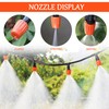 40 Pieces Watering Dripper with T-Joints, Adjustable Micro Drip Irrigation,