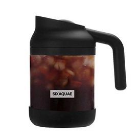 SIXAQUAE Cold Brew Coffee Maker Stainless Steel Strainer Large ,Durable Iced Coffee Maker Cold Brew Pitcher,Dishwasher Safe 38 Oz Iced Tea Maker