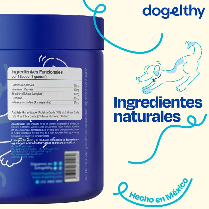 Dogelthy Serenity Kit Cerdo Calming Powder Aceite Pill Wrap