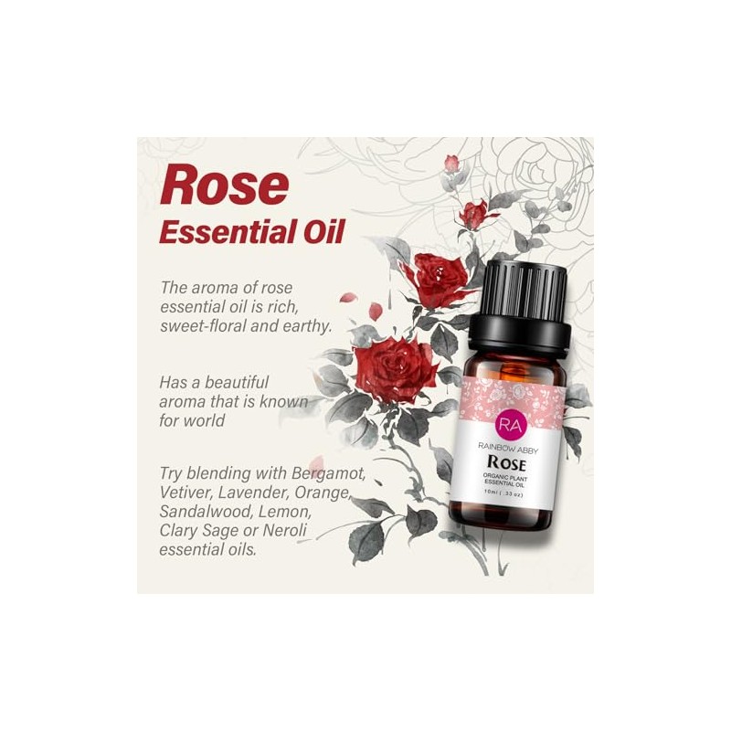 Rose - 100% Pure, Best Therapeutic Grade Essential Oil -