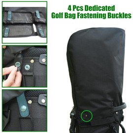 ZHICIM Golf Bag Rain Cover Hood Universal 1680D Nylon, Rain Cape for Golf Bags with Snap Button, Waterproof Material Dustproof Club Protector