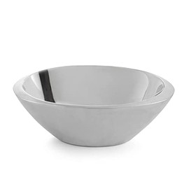 nambe Eclipse 10" Serving Bowl Alloy - Contemporary Butterfly Design, Freezer & Oven Safe - Large Serving Bowl for Soup, Cereal, Ice Cream, Restaurant & Home Use