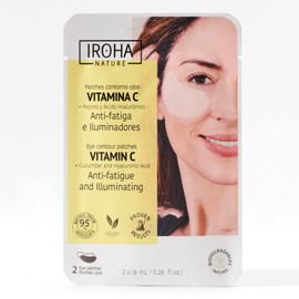 IROHA NATURE Tissu Anti-Moisture Eye Patch with Vitamin C, Cucumber and Hyaluronic Acid