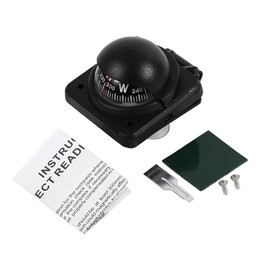 Digital Compass Car Mount Compass Black Compass for Windshield for Car, Watercraft, Boat, Caravan and Truck