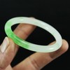 Oligage Natural Jade Bangle Women Gifts Men Fine Jewelry Jadeite